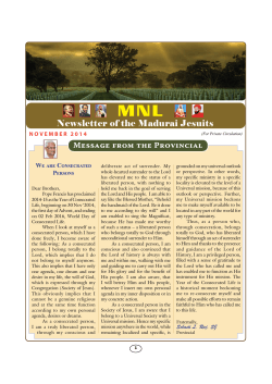 MNL Newsletter of the Madurai Jesuits W