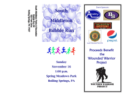 South Middleton Bubble Run Proceeds Benefit