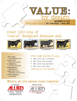 VA L U E : by design Over 100 lots of