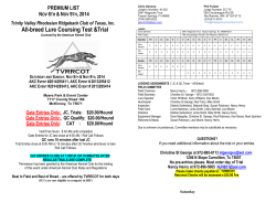 All-breed Lure Coursing Test &amp;Trial PREMIUM LIST N 8
