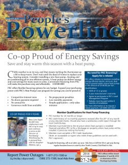 C Co-op Proud of Energy Savings