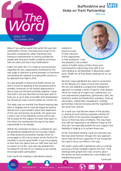 Word The Edition 202 31st October 2014