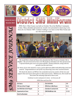 We	would	like	to	thank	all	those	who	attended	the	Mini	Forum	on	October	5th	in Bluffton.		We	were	honored	to	have	over	80	people	in	attendance	for	this	special	event.