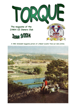 The magazine of the JAWA CZ Owners Club