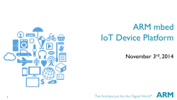 ARM mbed IoT Device Platform  November 3