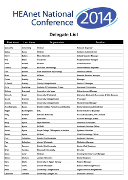 First Name Last Name Organisation Position