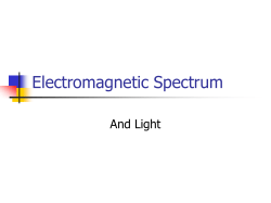 Electromagnetic Spectrum And Light