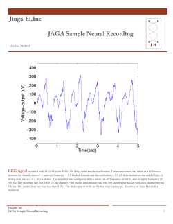 Jinga-hi,Inc JAGA Sample Neural Recording 400