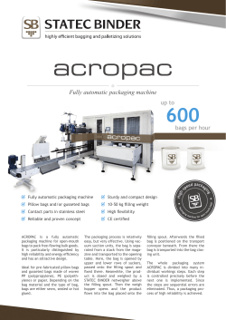 acropac 600 Fully automatic packaging machine up to