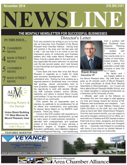 NEWS LINE THE MONTHLY NEWSLETTER FOR SUCCESSFUL BUSINESSES IN THIS ISSUE...
