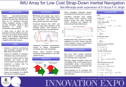 IMU Array for Low Cost Strap-Down Inertial Navigation  MOTIVATION