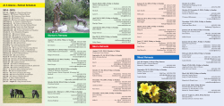 At A Glance - Retreat Schedule 2014 - 2015