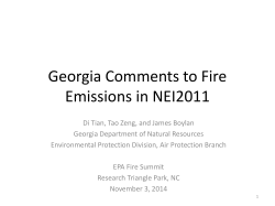 Georgia Comments to Fire Emissions in NEI2011
