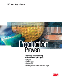 Production Proven 3M Wafer Support System