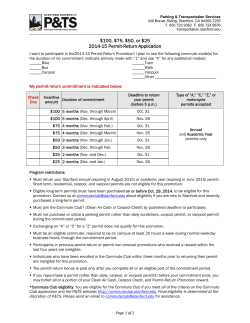 $100, $75, $50, or $25 2014-15 Permit-Return Application