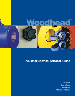 Woodhead Industrial Electrical Selection Guide Balancers Electric Reels