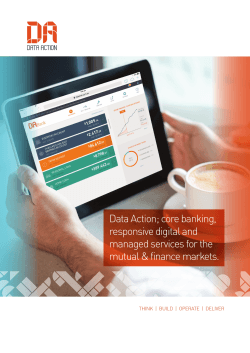 Data Action; core banking, responsive digital and managed services for the