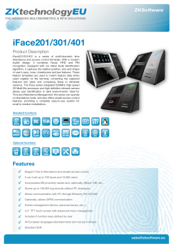 iFace201/301/401 Product Description