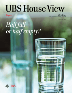UBS HouseView Half full or half empty? Digest