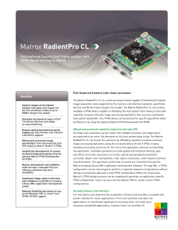 RadientPro CL Full-featured Camera Link frame grabber with FPGA-based processing offload