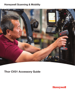 Thor CV31 Accessory Guide Honeywell Scanning &amp; Mobility 1