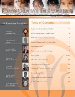 Table of Contents Executive Board