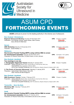 ASUM CPD FORTHCOMING EVENTS . ASUM