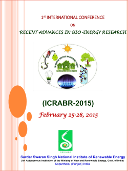 (ICRABR-2015) February 25-28, 2015  1