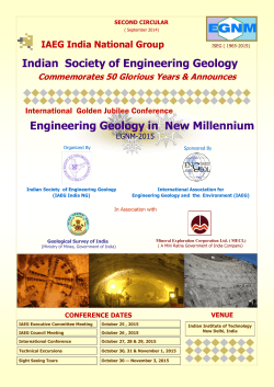 Indian  Society of Engineering Geology IAEG India National Group