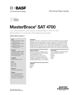 3 MasterBrace SAT 4700 Technical Data Guide