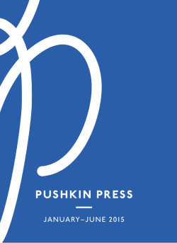 pushkin press january–june 2015