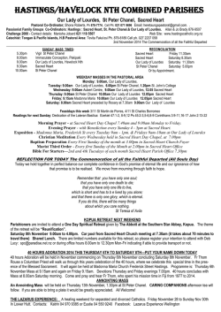 HASTINGS/HAVELOCK NTH COMBINED PARISHES