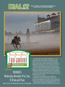NEW ORLEANS FAIR GROUNDS MEMORIES is a new