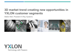3D market trend creating new opportunities in YXLON customer segments