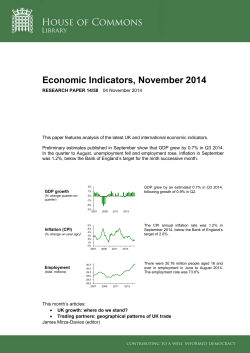 Economic Indicators, November 2014