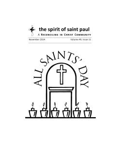 the spirit of saint paul  R     C
