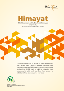 Himayat  Skill Development &amp; Financial Linkages for providing