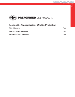 8 Section 8 – Transmission: Wildlife Protection