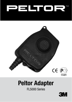 Peltor Adapter CE FL5000 Series