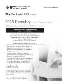 Formulary (List of Covered Drugs) Standard