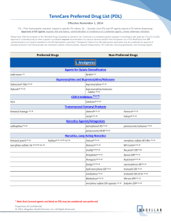 TennCare Preferred Drug List (PDL)