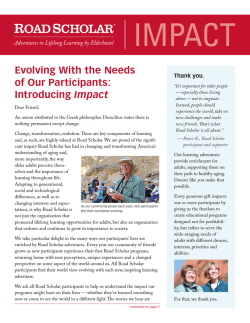 IMPACT Evolving With the Needs of Our Participants: Impact