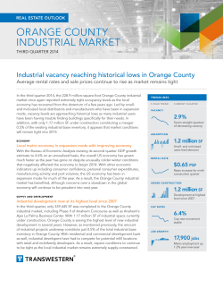 orange county industrial Market Industrial vacancy reaching historical lows in Orange County