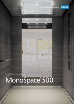 Monospace 500 ® KONE dEsigN cOllEctiON