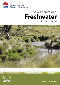 Freshwater NSW Recreational Fishing Guide www.dpi.nsw.gov.au