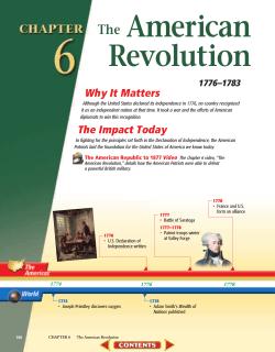 American Revolution The Why It Matters