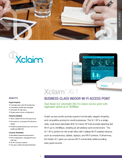 Xclaim Xi-1 BUSINESS-CLASS INDOOR WI-FI ACCESS POINT