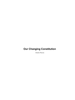 Our Changing Constitution Charles Pierson