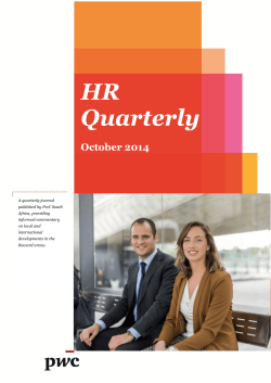 HR Quarterly  October 2014