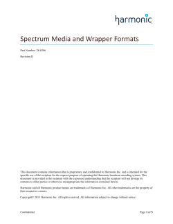 Spectrum Media and Wrapper Formats